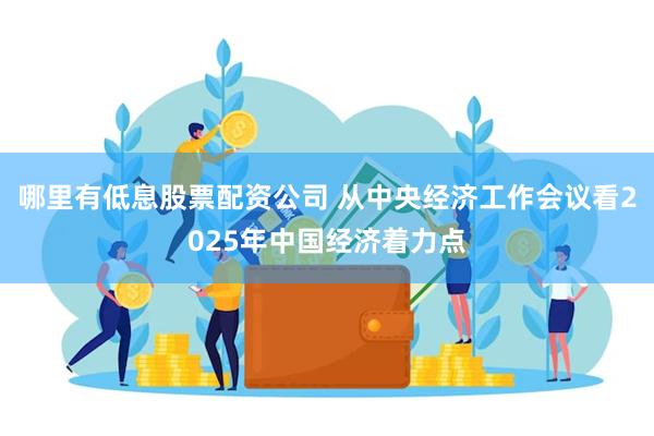 哪里有低息股票配资公司 从中央经济工作会议看2025年中国经济着力点