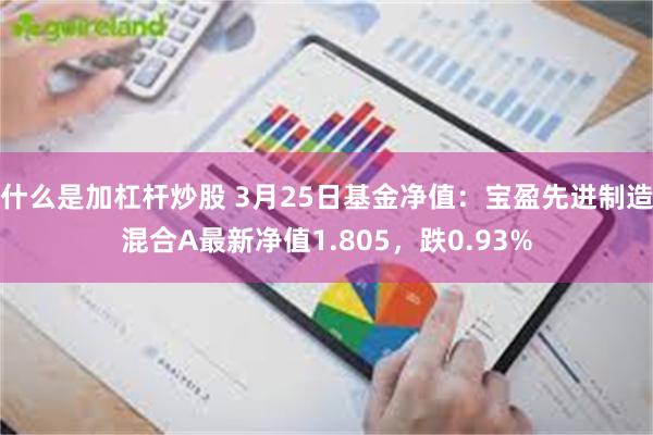 什么是加杠杆炒股 3月25日基金净值：宝盈先进制造混合A最新净值1.805，跌0.93%