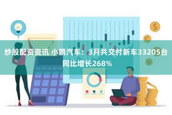 炒股配资资讯 小鹏汽车：3月共交付新车33205台 同比增长268%