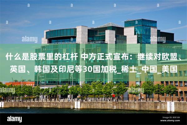 什么是股票里的杠杆 中方正式宣布：继续对欧盟、英国、韩国及印尼等30国加税_稀土_中国_美国