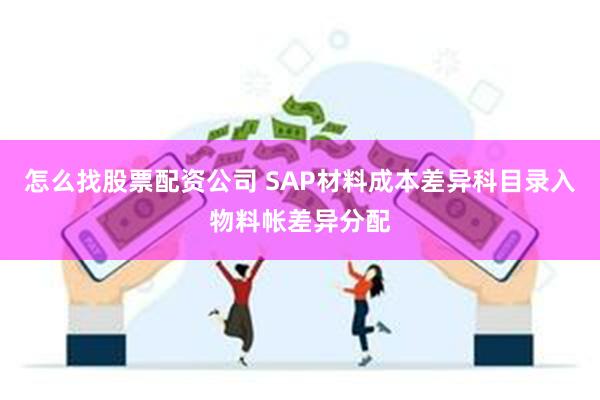 怎么找股票配资公司 SAP材料成本差异科目录入物料帐差异分配