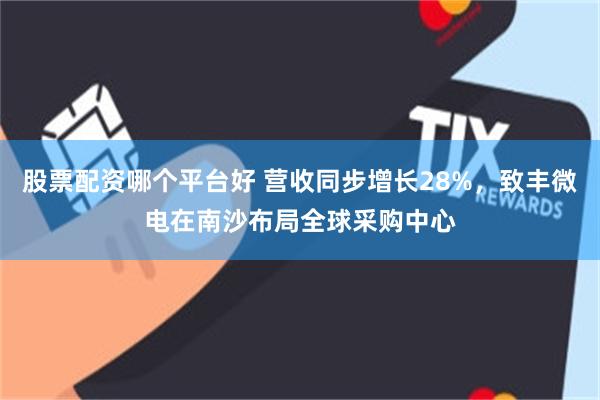 股票配资哪个平台好 营收同步增长28%，致丰微电在南沙布局全球采购中心