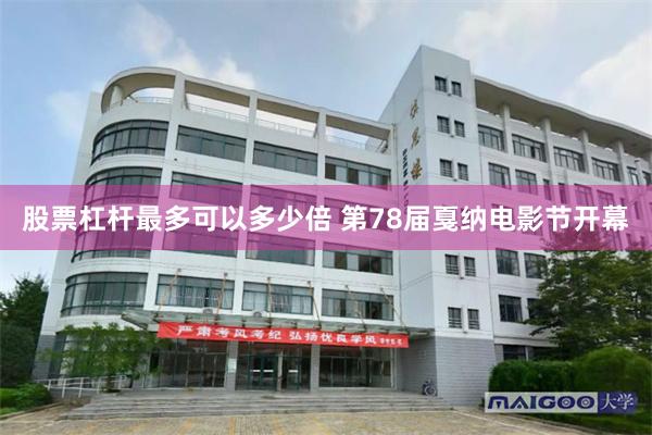 股票杠杆最多可以多少倍 第78届戛纳电影节开幕